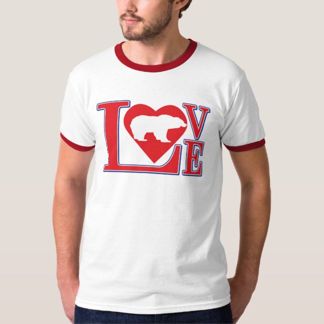 Camiseta Amor de Urso Cinzento (Frente)