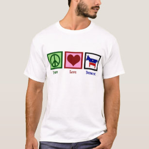 Camiseta Amor Democrata da paz