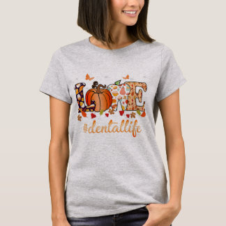 Camiseta Amor Dentista Dentista Dentino Pumpkin