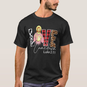Camiseta Amor Desceu Luke 211 Feliz Natal Jesus