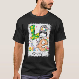 Camiseta Amor Descolorido Dentista Coelho de Cabelo Desgren