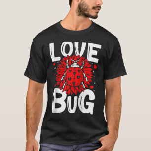 Camiseta Amor Dia de os namorados Inseto Boa Sorte Natureza
