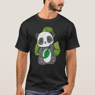 Camiseta Amor Dia Mundial da Terra Pequeno Panda Indígena