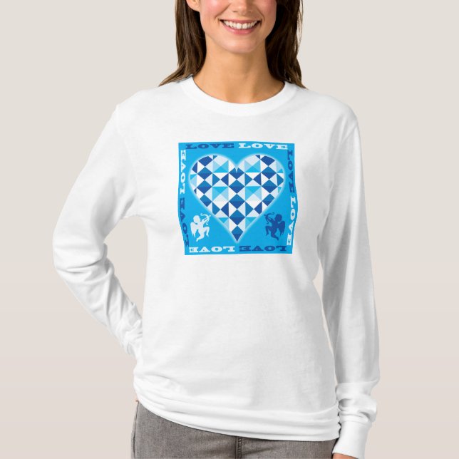Camiseta Amor (Diamante Azul) (Frente)