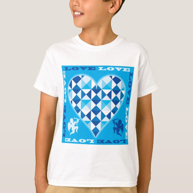 Camiseta Amor (Diamante Azul) (Frente)