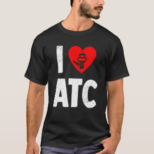Camiseta Amor do Atc Controlador de Tráfego Aéreo Vida Té