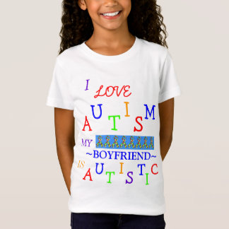Camiseta Amor do autismo da menina! T-shirt da juventude do