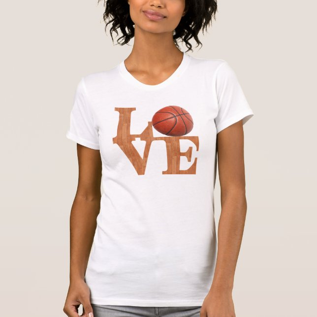 Camiseta Amor do basquetebol (Frente)