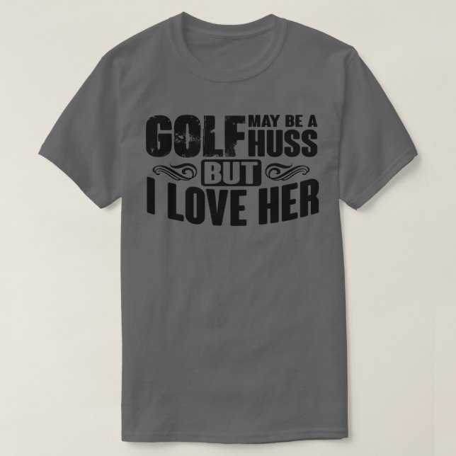 Camiseta Amor do casal de golfe (Frente do Design)
