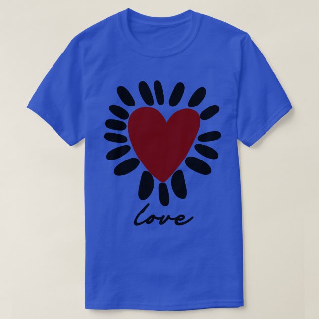 Camiseta amor do coração (Frente do Design)