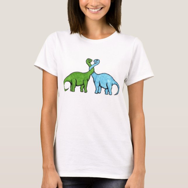 Camiseta Amor do dinossauro (Frente)