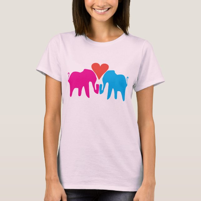 Camiseta Amor do elefante (Frente)