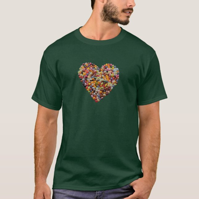 Camiseta Amor do feijão de geléia (Frente)