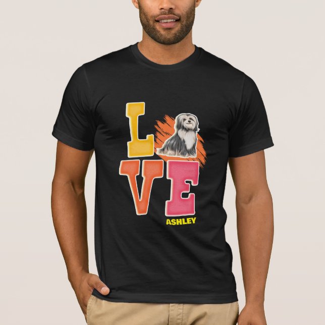 Camiseta Amor do Havanês é uma cor bonita (Frente)