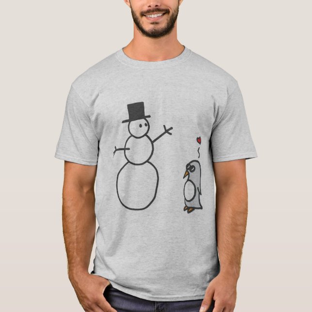 Camiseta Amor do pinguim (Frente)