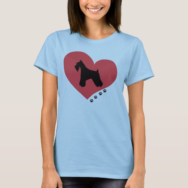 Camiseta Amor do Schnauzer (Frente)