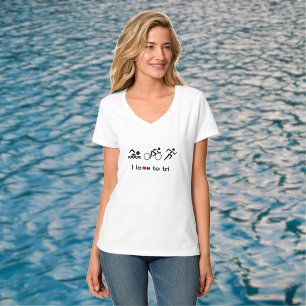 Camiseta Amor do Triathlon aos tri pictograma
