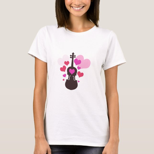 Camiseta Amor do violino (Frente)