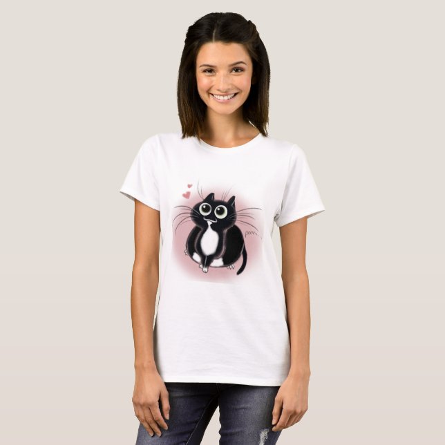 Camiseta Amor dos gatinhos você! (Frente Completa)