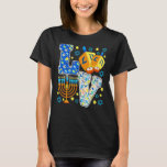 Camiseta AMOR Dreidel Menorah Chanukah Cute Hanukkah Pajama<br><div class="desc">AMOR Dreidel Menorah Chanukah Cute Hanukkah Pajamas</div>