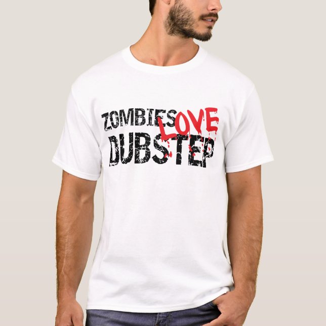 Camiseta Amor Dubstep dos zombis (Frente)