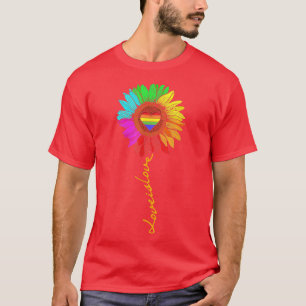 Camiseta Amor é Amor T Daisy Lésbica Orgulho gay Rainbow LG