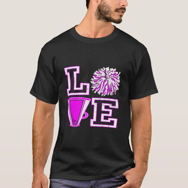 Camiseta Amor e Animação para a Cheerleader (Frente)