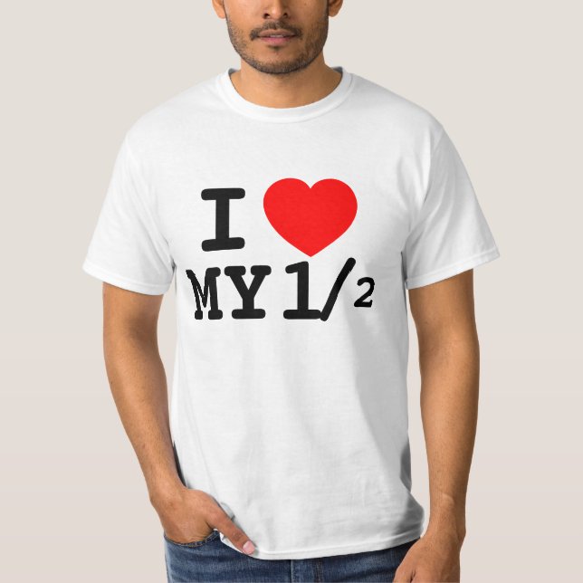 CAMISETA AMOR E APRECIAÇÃO EU AMO A MINHA OUTRA METADE (Frente)