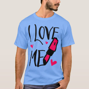 Camiseta Amor e Batom e Corações