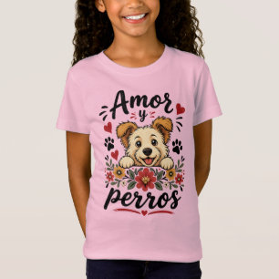 Camiseta Amor e Cães Design Divertido para Amantes de Cães
