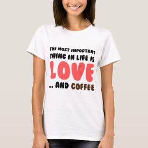 Camiseta Amor e Café
