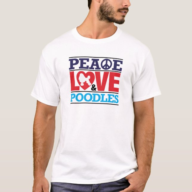 Camiseta Amor e caniches da paz (Frente)