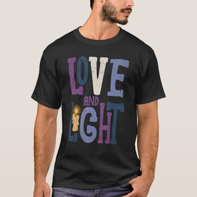 Camiseta Amor E Chanucá Leve 1 (Frente)