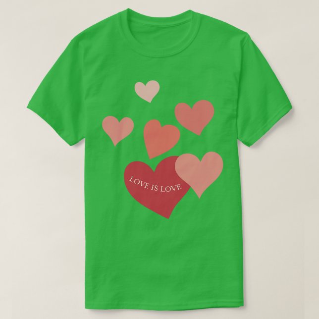 Camiseta Amor é Coração de Amor (Frente do Design)