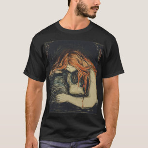 Camiseta Amor e Dor (O Vampiro) (por Edvard Munch)