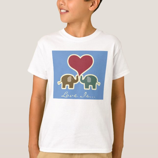 Camiseta Amor é... elefante (Frente)