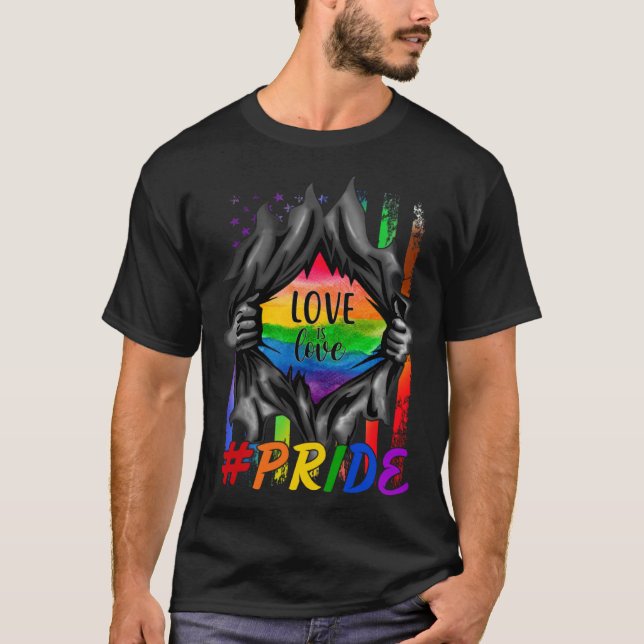 Camiseta Amor é Gay Trans LGBT Orgulho Lésbico (Frente)