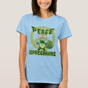 Camiseta Amor e Leprechauns da paz!