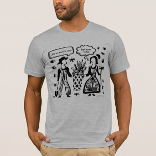 Camiseta Amor e mais bacias - preto de Pyrex Butterprint