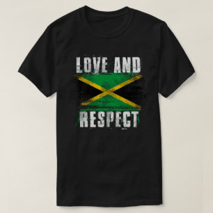 Camiseta Amor e orgulho jamaicano T da bandeira de