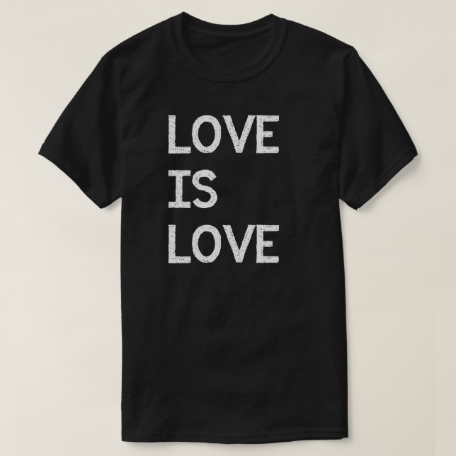 Camiseta Amor é Orgulho LGBTQ (Frente do Design)