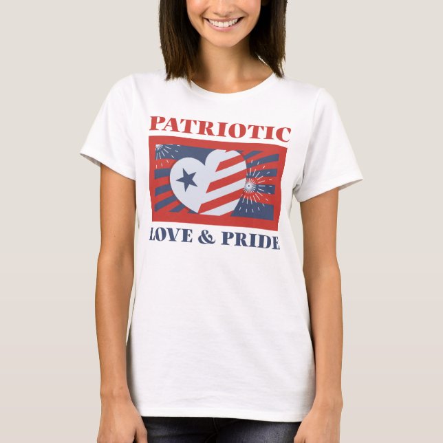 Camiseta Amor e Orgulho Patrióticos (Frente)