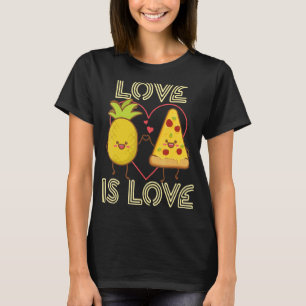 Camiseta Amor é Orgulho, Pineapple Pizza Comida Pun A