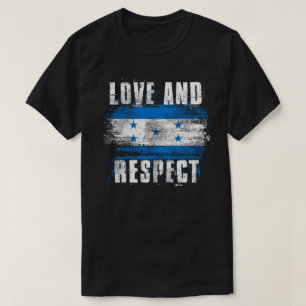Camiseta Amor e orgulho T do Honduran   da bandeira de