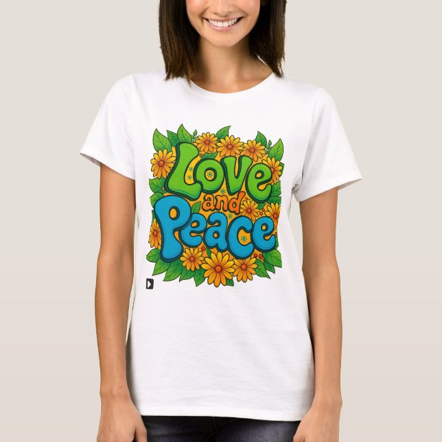 Camiseta amor e paz (Frente)