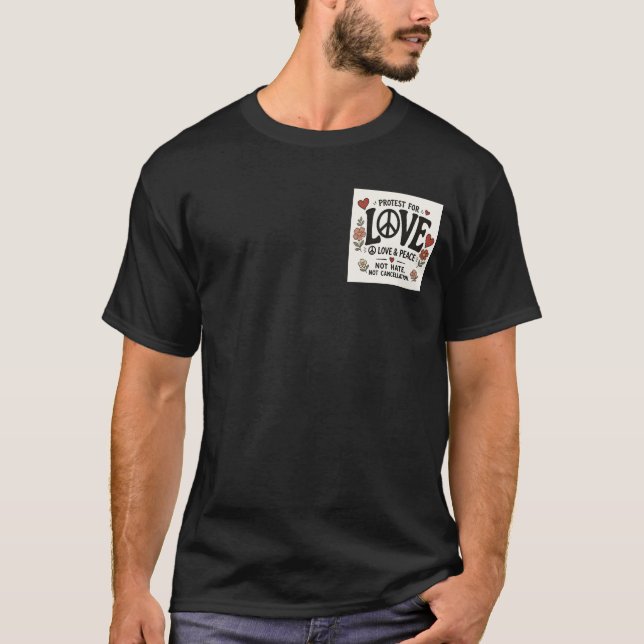 Camiseta Amor e paz (Frente)