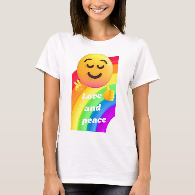 Camiseta amor e paz (Frente)