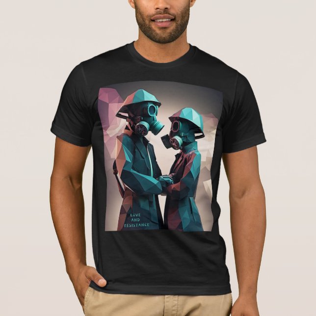 Camiseta AMOR E RESISTÊNCIA Isométrica Poli Baixa (Frente)