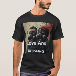 Camiseta AMOR E RESISTÊNCIA Kafka Românticos Moderno Gráfic