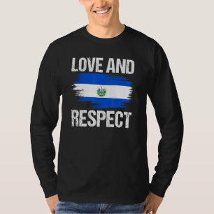 Camiseta Amor e Respeito Salvadoreo El Salvador Salvadoria